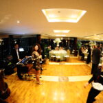 On stage at Skybar's Dubai event 2012